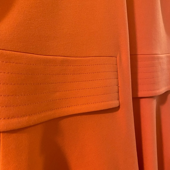 Armani Collezioni Light Orange Tea Length Dress - Picture 3 of 8